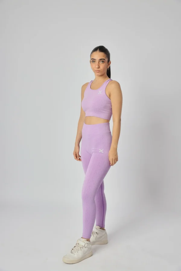 Vigor Seamless Croptop in Purple