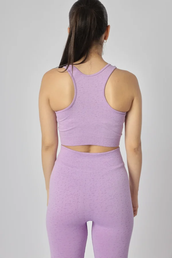 Vigor Seamless Croptop in Purple